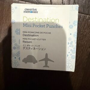 Creative Memories Destination Punch Set - Blue and White